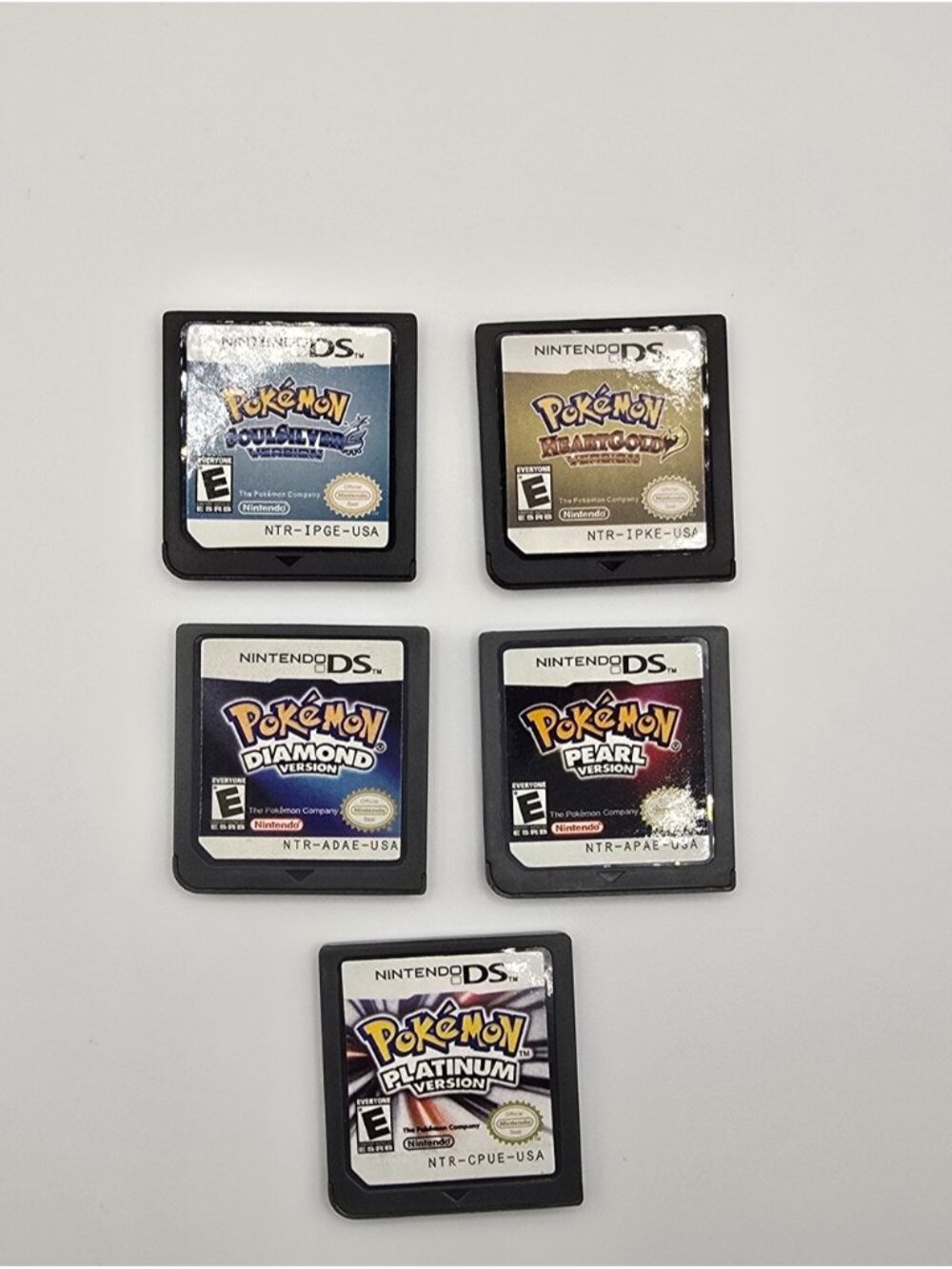 DS Lot 5 Games Pokemon Collection Copy/Reproduction Nintendo Games